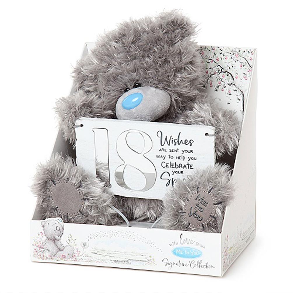 9" Holding 18th Birthday Plaque Me to You Bear Extra Image 1